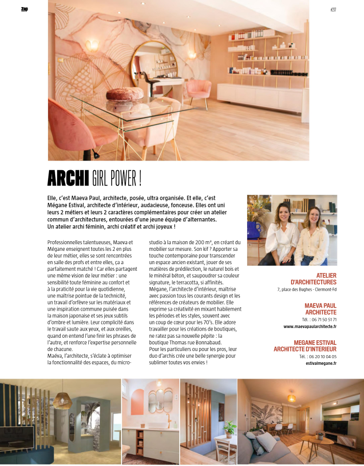 Article page 6 du magazine `Zap` - Numéro 7